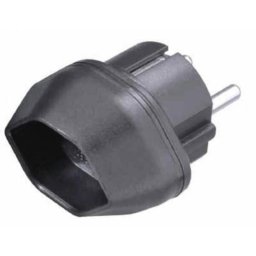Adaptador de enchufe Vivanco VVTRAVADCH-SCH Tipo F a Tipo J (CH) Negro