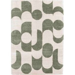 The Deco Factory Alfombra suave diseño moderno verde 120x170