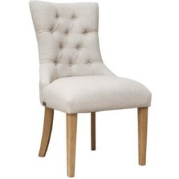 Robin des Bois Juego de 2 sillas de madera y lino cordón
