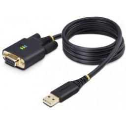 StarTech.com Cable Adaptador USB a Serie de Módem Nulo de 1m - Retención COM - Tornillos Intercambia