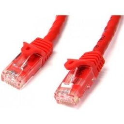 StarTech.com Cable de Red Ethernet Cat6 Sin Enganche de 5m Rojo - Cable Patch Snagless RJ45 UTP, RJ-