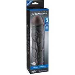 Fantasy X-Tensions Mega 3 Extensión Pene Negro 1ud