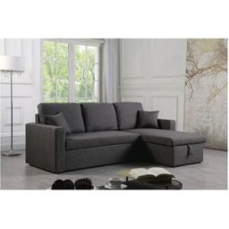 Habitat et jardin Sofá esquinero convertible "Alain" - 3 plazas - Gris