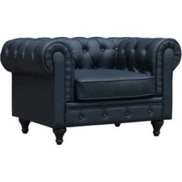 Habitat et jardin Sillón Chesterfield "Aliza" - Negro