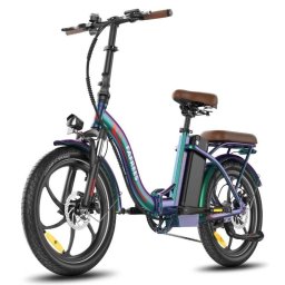 Bicicleta eléctrica Fafrees F20+ Pro plegable 25Ah 20" verde suspensión