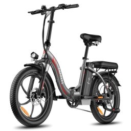 Bicicleta eléctrica Fafrees F20 plegable 250W 36V 18Ah 20" gris