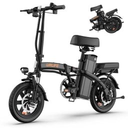 Bicicleta eléctrica URLIFE F1L Negra 48V 7.5Ah 14
