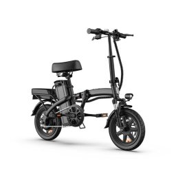 Bicicleta eléctrica URLIFE F1L Negra 48V 14" 7.5Ah plegable