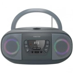 Radio CD Fonestar BOOM-GO-G 4W RMS Bluetooth USB MP3 AUX Portátil Gris