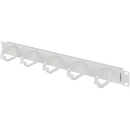 Organizador de cables Lanberg AK-1701-S 1U 19" 5 soportes Steel Gris RAL7035