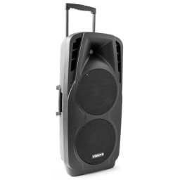 Altavoces Vonyx Sistema de megafonía con Bluetooth 1000W dos micrófonos inalámbricos y trolley