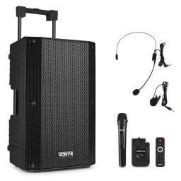 Altavoces Vonyx Karaoke Portátiles Bluetooth 800W con batería y micrófonos