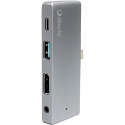 Hub SilverHT 4 puertos USB 3.0 5 Gbps Logan GO 4K HUB HDMI 4K Power Delivery 100W