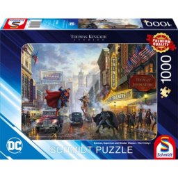 Puzzle Schmidt Spiele 1000 piezas Spider-Man DC Thomas Kinkade Studios