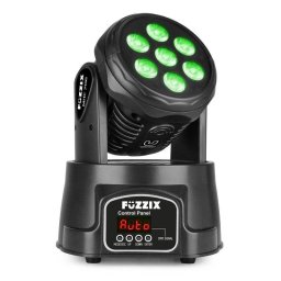 Cabeza móvil wash Fuzzix MHC706 con 7 LEDs RGBW de 6W