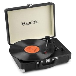 Tocadiscos Audizio RP116BK Bluetooth Estéreo 3 Velocidades USB MP3