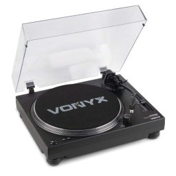 Tocadiscos Vonyx DT6000 Motor Directo 3,6 kg/cm USB Phono/Línea Negro