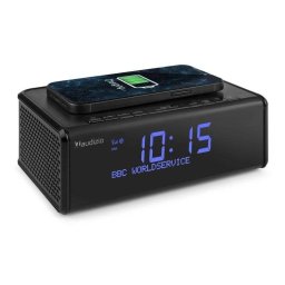 Radio reloj Audizio Cuneo Bluetooth DAB+ FM con carga inalámbrica Qi