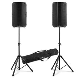 Altavoces activos Vonyx VD712A 1600W RMS Bluetooth Emparejamiento inalámbrico