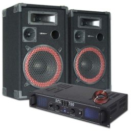 Pack sonido Skytec XEN-3510 700W RMS Amplificador SPL700 USB/SD Cable 10m