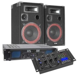 Pack sonido Max XEN-3508 500W RMS Bluetooth Mezclador STM3030 USB MP3