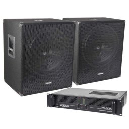 Subwoofer Vonyx Pro Sub 18 2000W RMS Speakon Jack Pinza Cable 10m