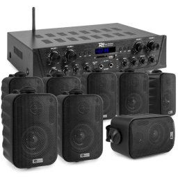 Pack audio Power Dynamics PV240BT 400W RMS Bluetooth MP3 Radio FM 4 zonas