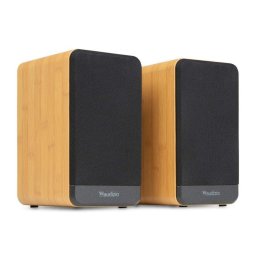 Altavoces Audizio Bluetooth 5.3 para Estantería 80W con mando y HDMI ARC Diseño bambú