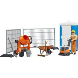 Set de construcción Bruder bworld Escenario de obra 1:16