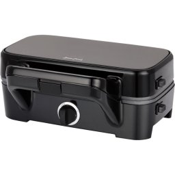 Sandwichera Sam Cook PSC-120/B 3 en 1 1200 W negra con placas intercambiables