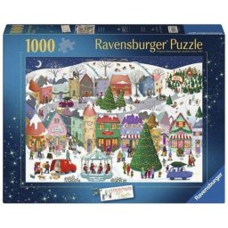 Puzle Ravensburger Ciudad Navideña Encantadora 1000 Piezas