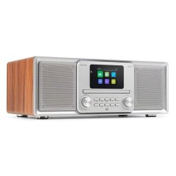 Radio portátil Audizio Palmi 60W RMS Bluetooth DAB+ USB CD plata