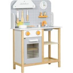 AIYAPLAY Cocinita infantil 57x26x82 cm gris