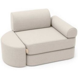 MeowBaby Sillón modular infantil 60 cm en tejido de exterior uv, arena