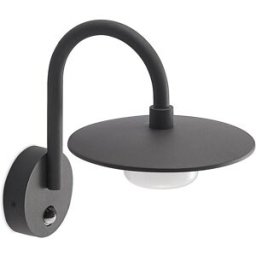 Lucande Lámpara de pared exterior de aluminio negro