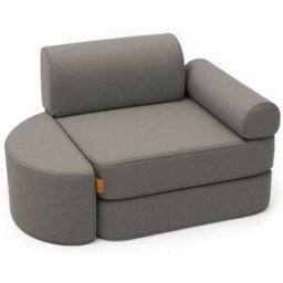MeowBaby Sillón modular infantil 60 cm en tejido de exterior uv, topo
