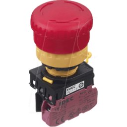 IDEC ID YW1LV4E01Q4R - Interruptor de parada de emergencia YW, 40 mm, 1 NC