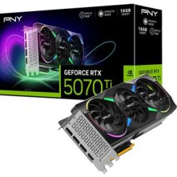 PNY Tarjeta Gráfica GeForce® RTX 5070 Ti Gaming RGB Triple Fan OC 16GB GDDR7 DLSS4