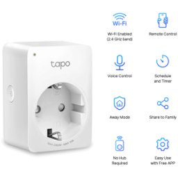 Tp-Link Tapo P100 - Mini Enchufe Inteligente - Wi-Fi