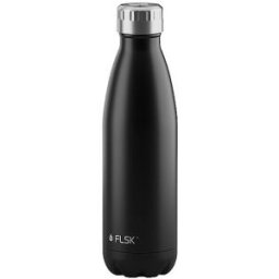 Flsk Botella aislante - Termo de 0,5 l de acero inoxidable Black negro