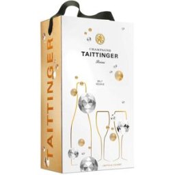 Pack Taittinger con 2 Copas - Exquisito Champagne Francés con Elegantes Copas Incluidas