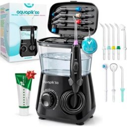 Boston Tech Aquapik100® Waterflosser Irrigador Dental 600 ml 10 Niveles Negro 1 ud