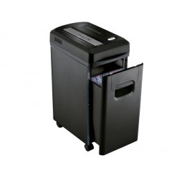 Destructora de documentos q-connect kf15547 capacidad de corte 8 h destruye grapas clips y tarjetas papelera 15l