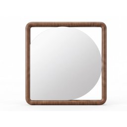 Espejo Decoracion Marco Laminado Nogal - Serie Koru