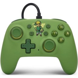 Power A Zelda Toon Link Mando Nano con Cable Verde para Nintendo Switch
