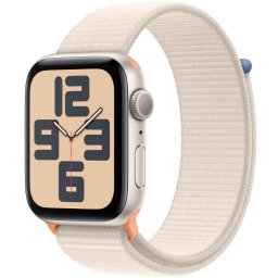 Apple Watch SE GPS 44mm Aluminio Blanco Estrella con Correa Loop Deportiva Blanco Estrella
