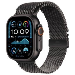 Apple Watch Ultra 2 GPS + Cellular 49mm Caja Negra Titanio con Correa Milanese Loop Titanio S Negra