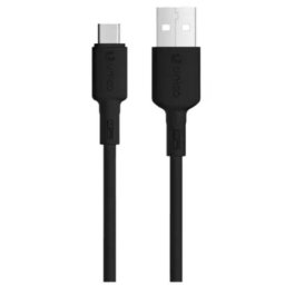 Cable USB Uniko CB1783 1m USB A a Micro-USB B 3,4A Negro