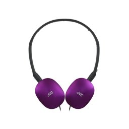 Auriculares JVC con cable, micrófono integrado y diadema ajustable azul