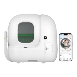 Arenero inteligente PETKIT Purobot Max Pro con cámara IA, autolimpieza y app